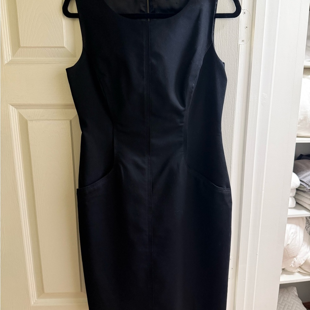 Tahari Black Midi Dress